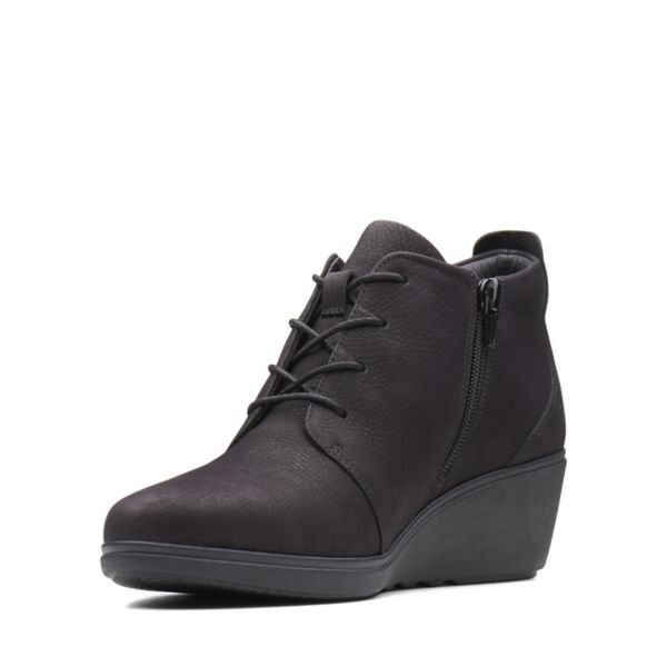 Clarks Womens Un Tallara Eva Ankle Boots Black | UK-6019852